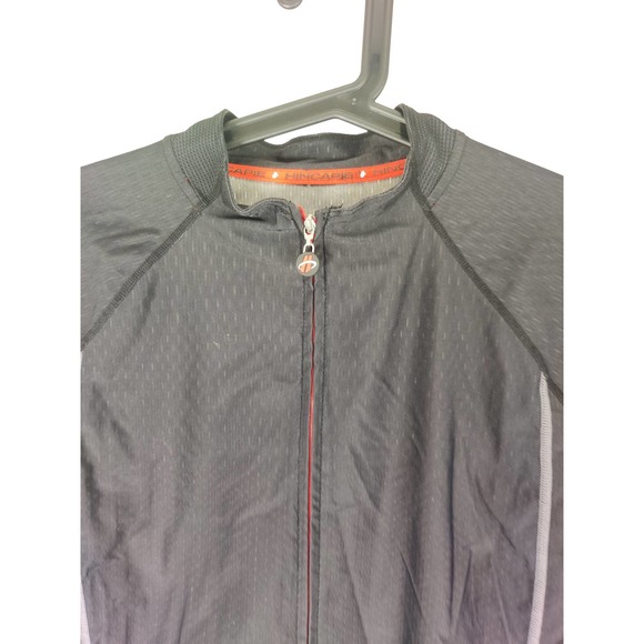 (V) HINCAPIE SPORTWEAR MEN'S FULL ZIP Cycling Jersey SS LARGE CANADA MADE BLACK - Picture 4 of 9